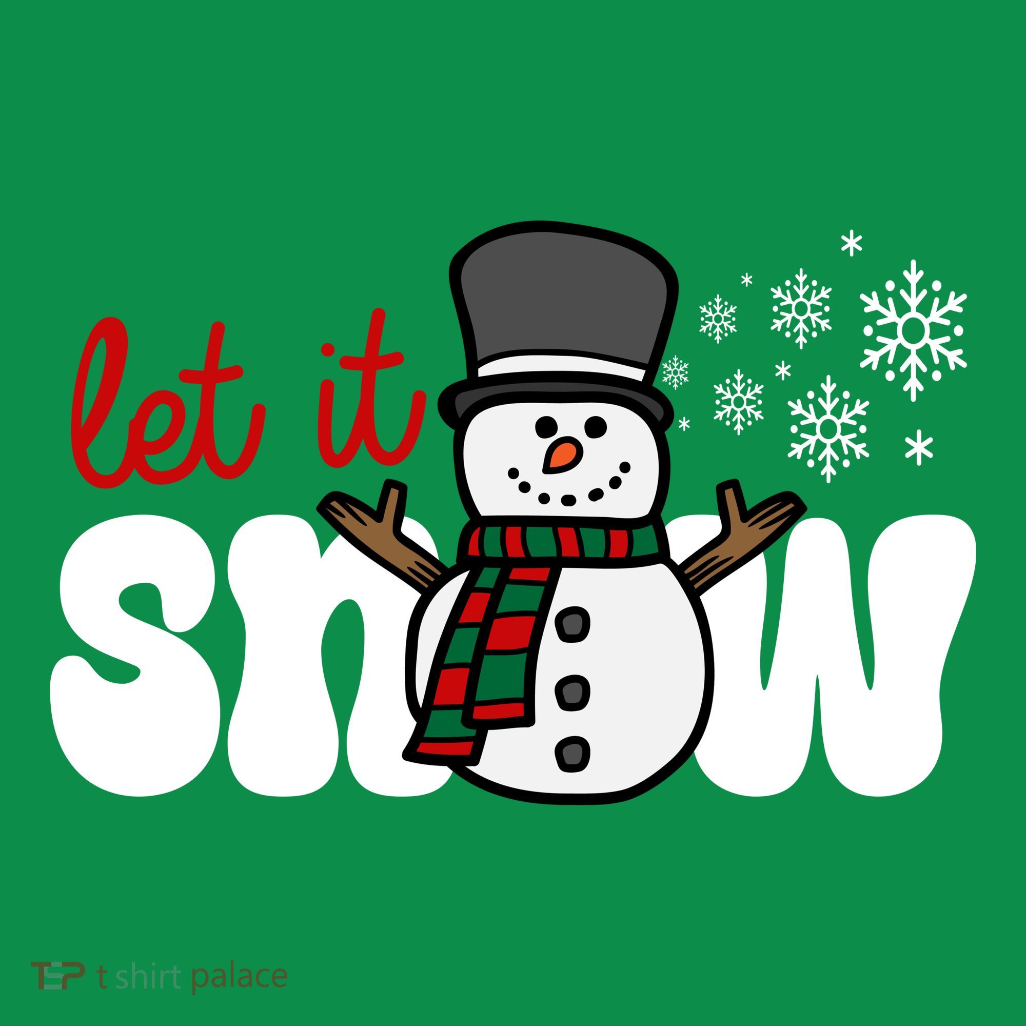 Let It Snow Christmas Holiday Cute Kids Sweatshirt
