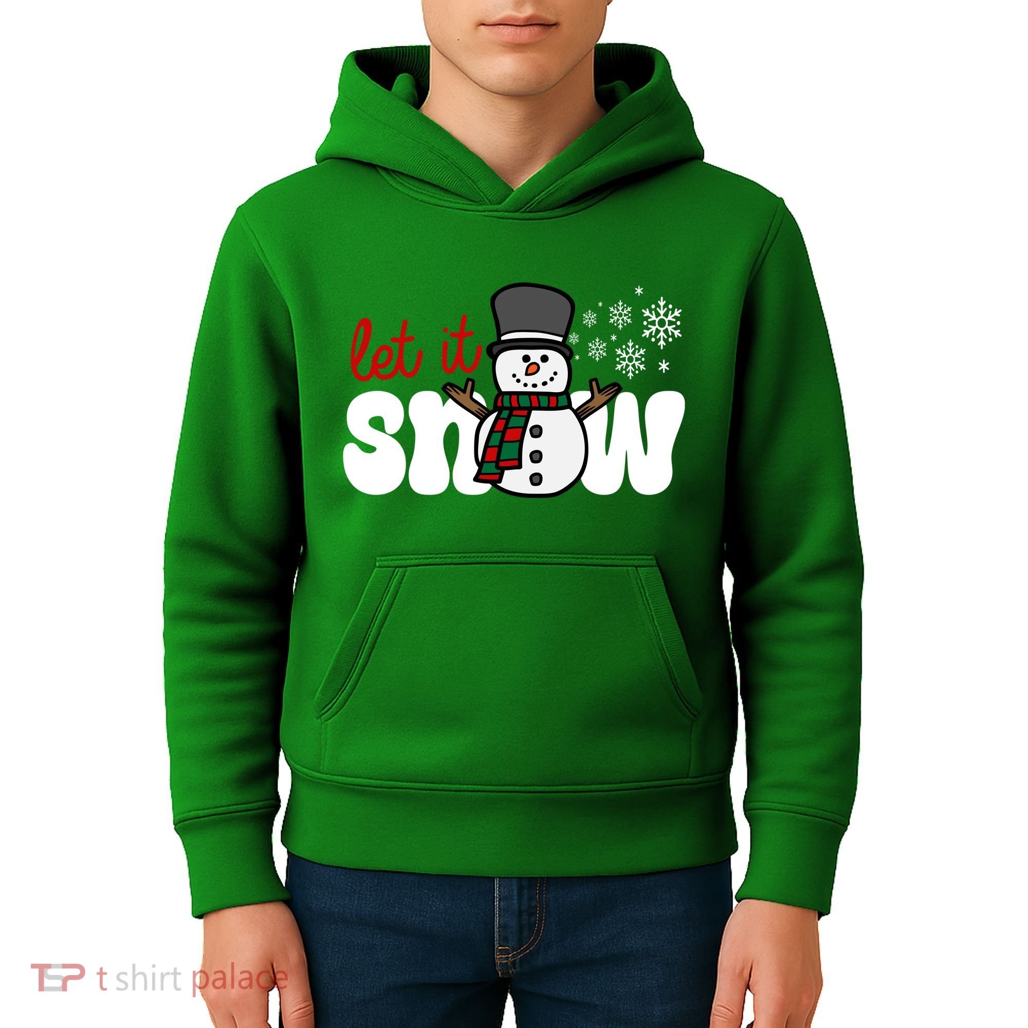 Let It Snow Christmas Holiday Cute Kids Hoodie