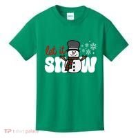 Let It Snow Christmas Holiday Cute Kids T-Shirt thumb 0