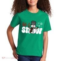 Let It Snow Christmas Holiday Cute Kids T-Shirt thumb 2