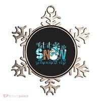 Let It Snow Somewhere Else Snow With Snowflakes Christmas Gift Ornament thumb 0