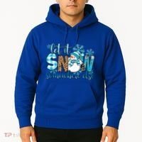 Let It Snow Somewhere Else Snow With Snowflakes Christmas Gift Hoodie thumb 2