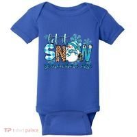 Let It Snow Somewhere Else Snow With Snowflakes Christmas Gift Baby Bodysuit thumb 0