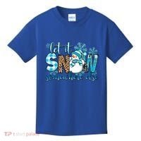 Let It Snow Somewhere Else Snow With Snowflakes Christmas Gift Kids T-Shirt thumb 0