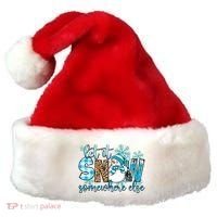 Let It Snow Somewhere Else Snow With Snowflakes Christmas Gift Santa Hat thumb 0