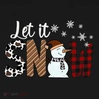 Let It Snow Cute Gift Women's Hoodie thumb 2