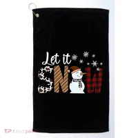 Let It Snow Cute Gift Golf Towel thumb 0