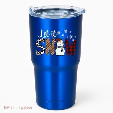 Let It Snow Cute Gift Tumbler