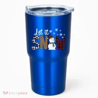 Let It Snow Cute Gift Tumbler thumb 0