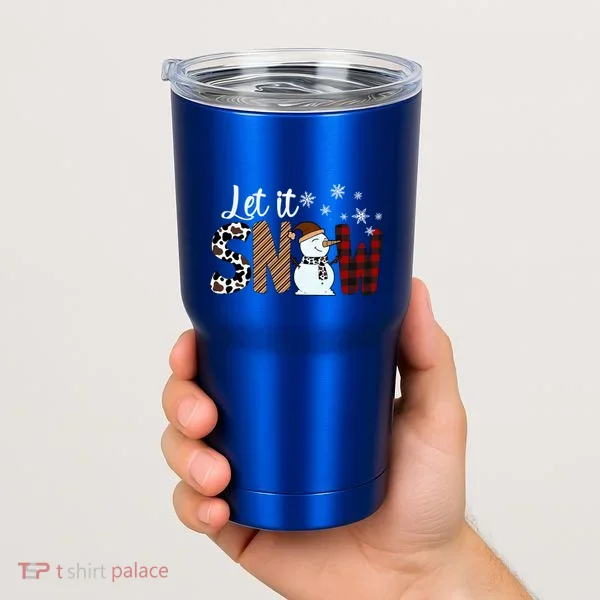 Let It Snow Cute Gift Tumbler