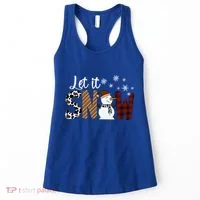Let It Snow Cute Gift Women's Tank Top thumb 0