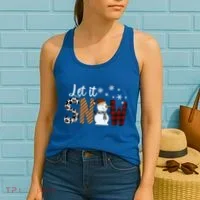 Let It Snow Cute Gift Women's Tank Top thumb 2