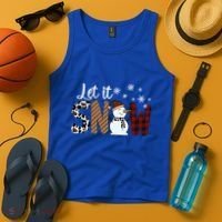 Let It Snow Cute Gift Tank Top thumb 4