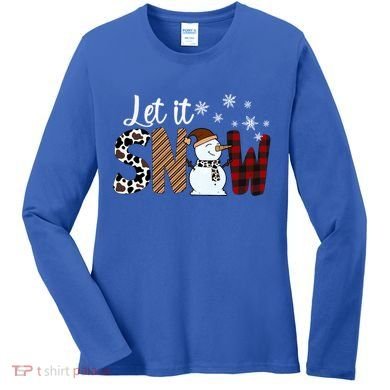 Let It Snow Cute Gift Women's Long Sleeve Shirt
