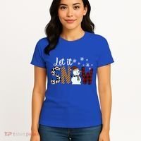 Let It Snow Cute Gift Women's T-Shirt thumb 4