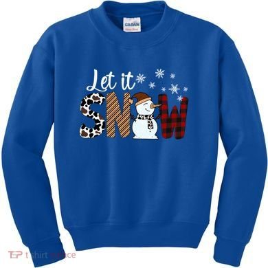 Let It Snow Cute Gift Kids Sweatshirt
