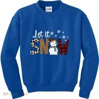 Let It Snow Cute Gift Kids Sweatshirt thumb 0