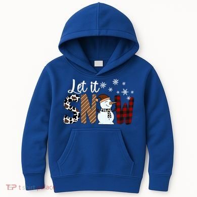 Let It Snow Cute Gift Kids Hoodie