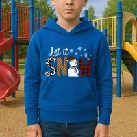Let It Snow Cute Gift Kids Hoodie thumb 2