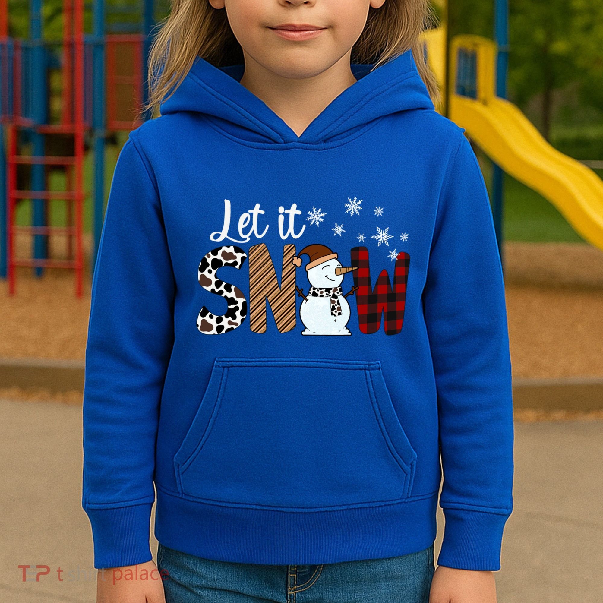 Let It Snow Cute Gift Kids Hoodie