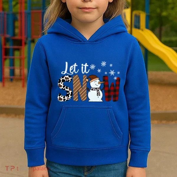 Let It Snow Cute Gift Kids Hoodie
