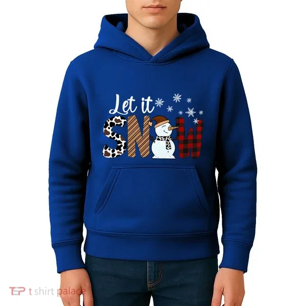 Let It Snow Cute Gift Kids Hoodie