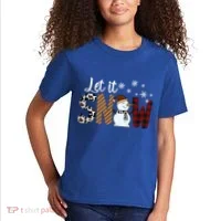 Let It Snow Cute Gift Kids T-Shirt thumb 2