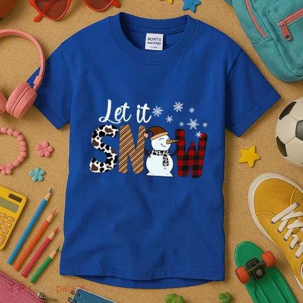 Let It Snow Cute Gift Kids T-Shirt