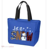 Let It Snow Cute Gift Tote Bag thumb 3