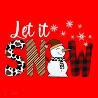 Let It Snow Cute Gift Santa Hat thumb 1