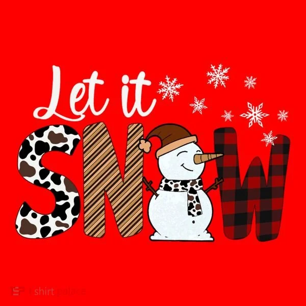 Let It Snow Cute Gift Santa Hat