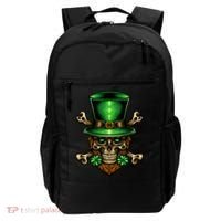 Leprechaun Irish Skull Clover Backpack thumb 0
