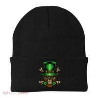 Leprechaun Irish Skull Clover Beanie thumb 0