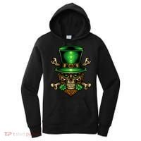 Leprechaun Irish Skull Clover Women's Hoodie thumb 0