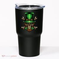 Leprechaun Irish Skull Clover Tumbler thumb 0