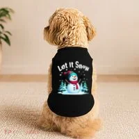 Let It Snow Snowman Doggie Tank thumb 2