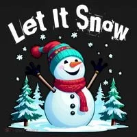 Let It Snow Snowman Doggie Tank thumb 4