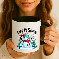 Let It Snow Snowman Coffee Mug thumb 3