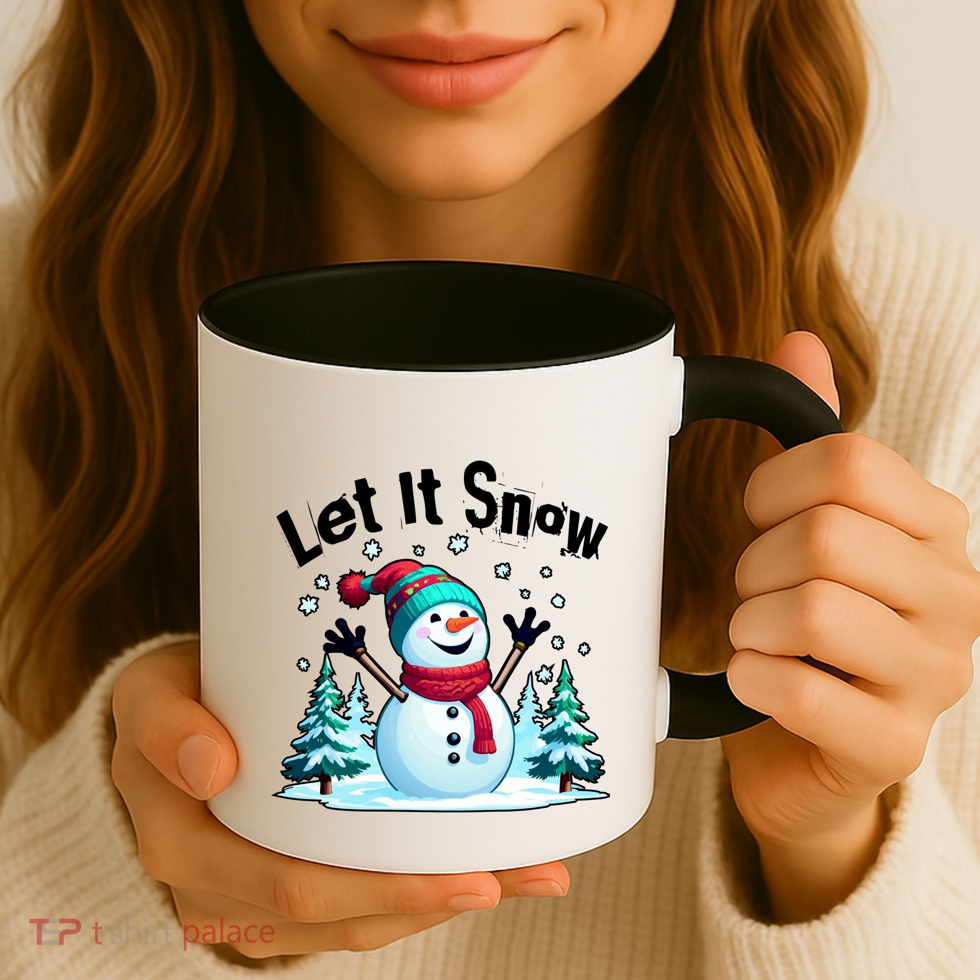 Let It Snow Snowman Coffee Mug