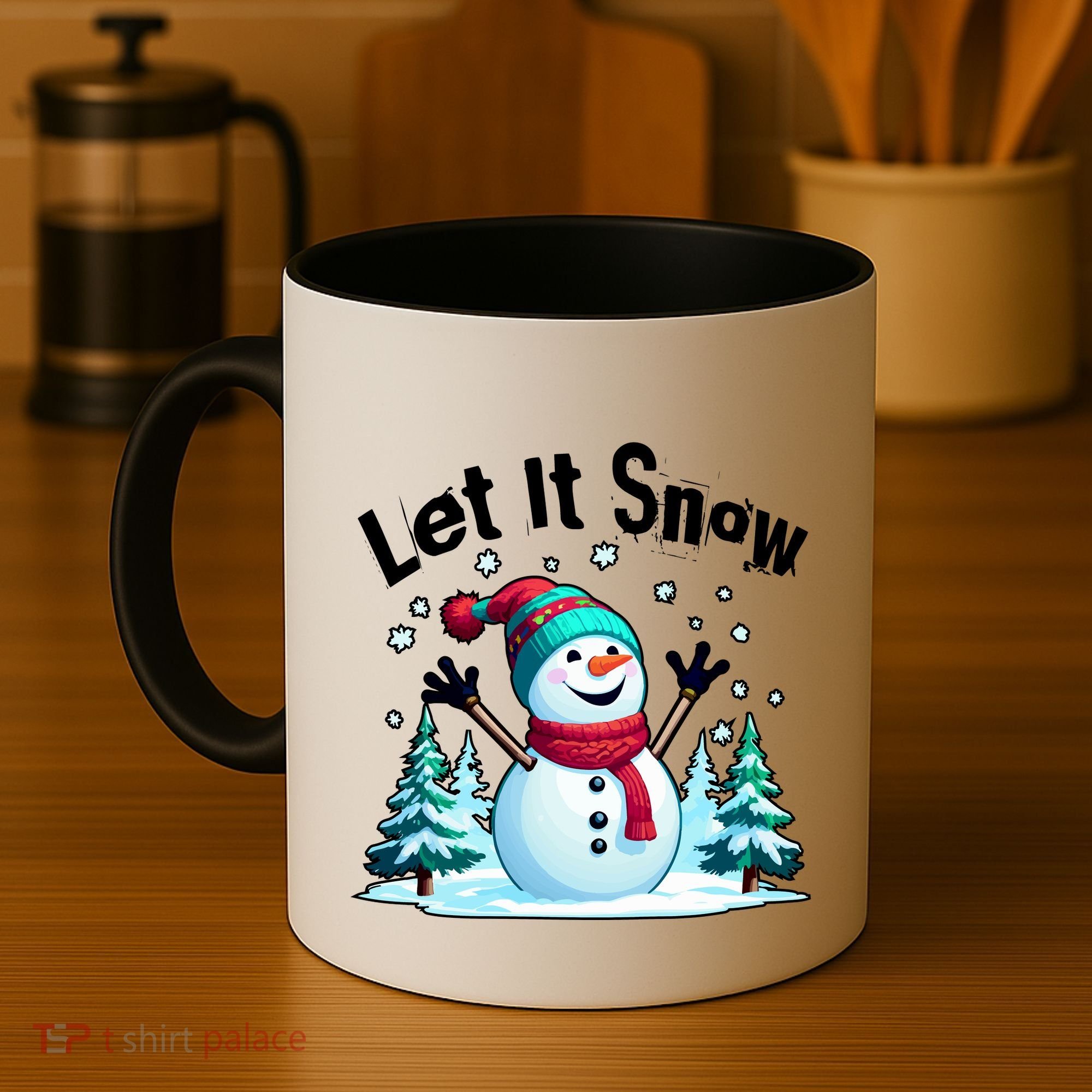 Let It Snow Snowman Coffee Mug