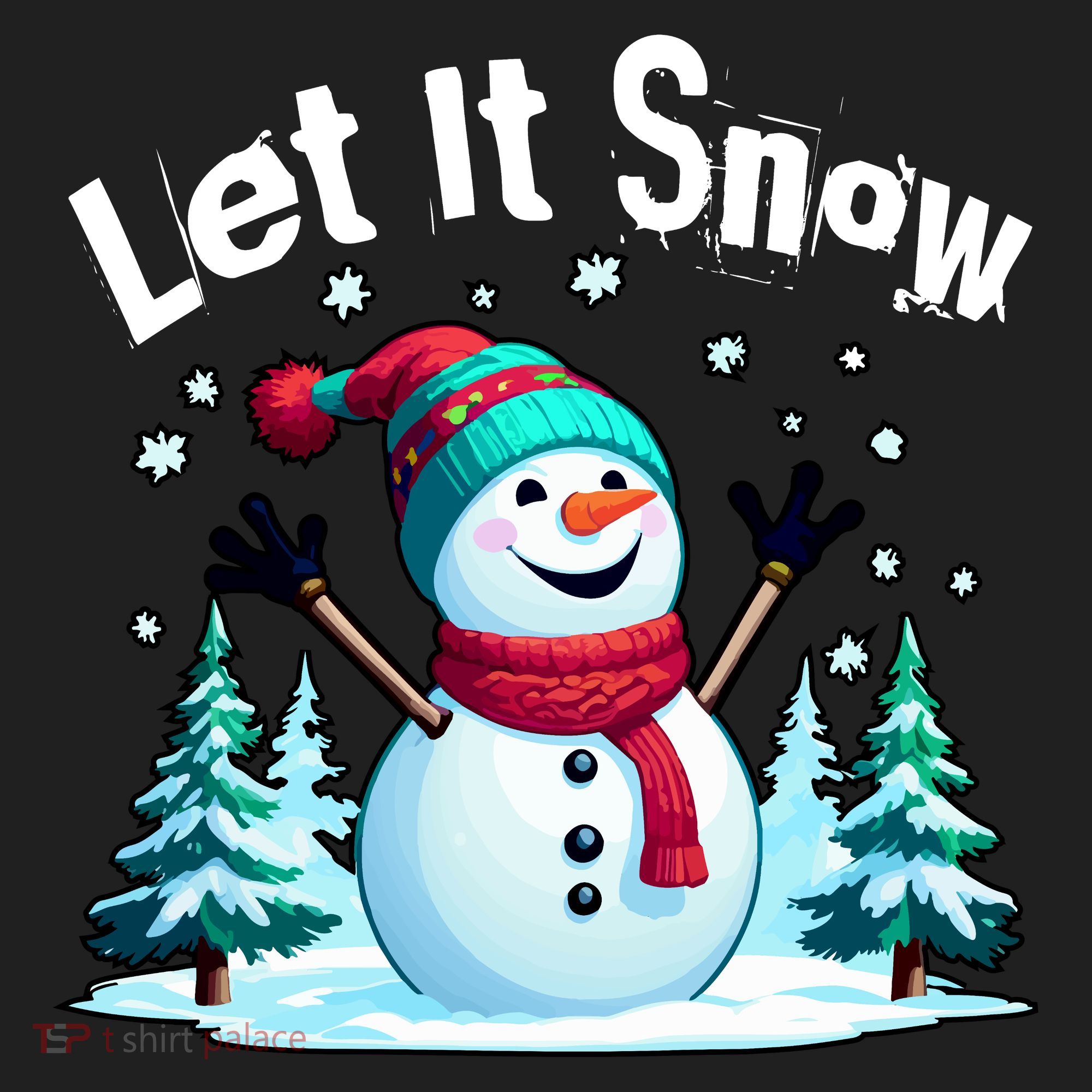 Let It Snow Snowman Beanie