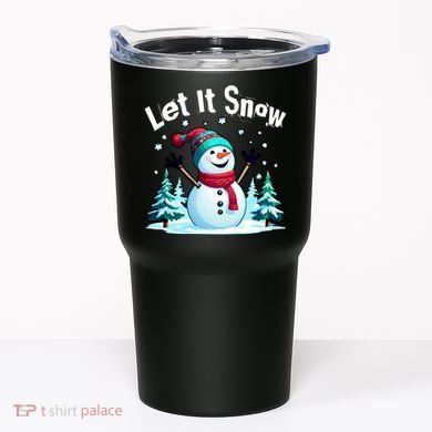 Let It Snow Snowman Tumbler