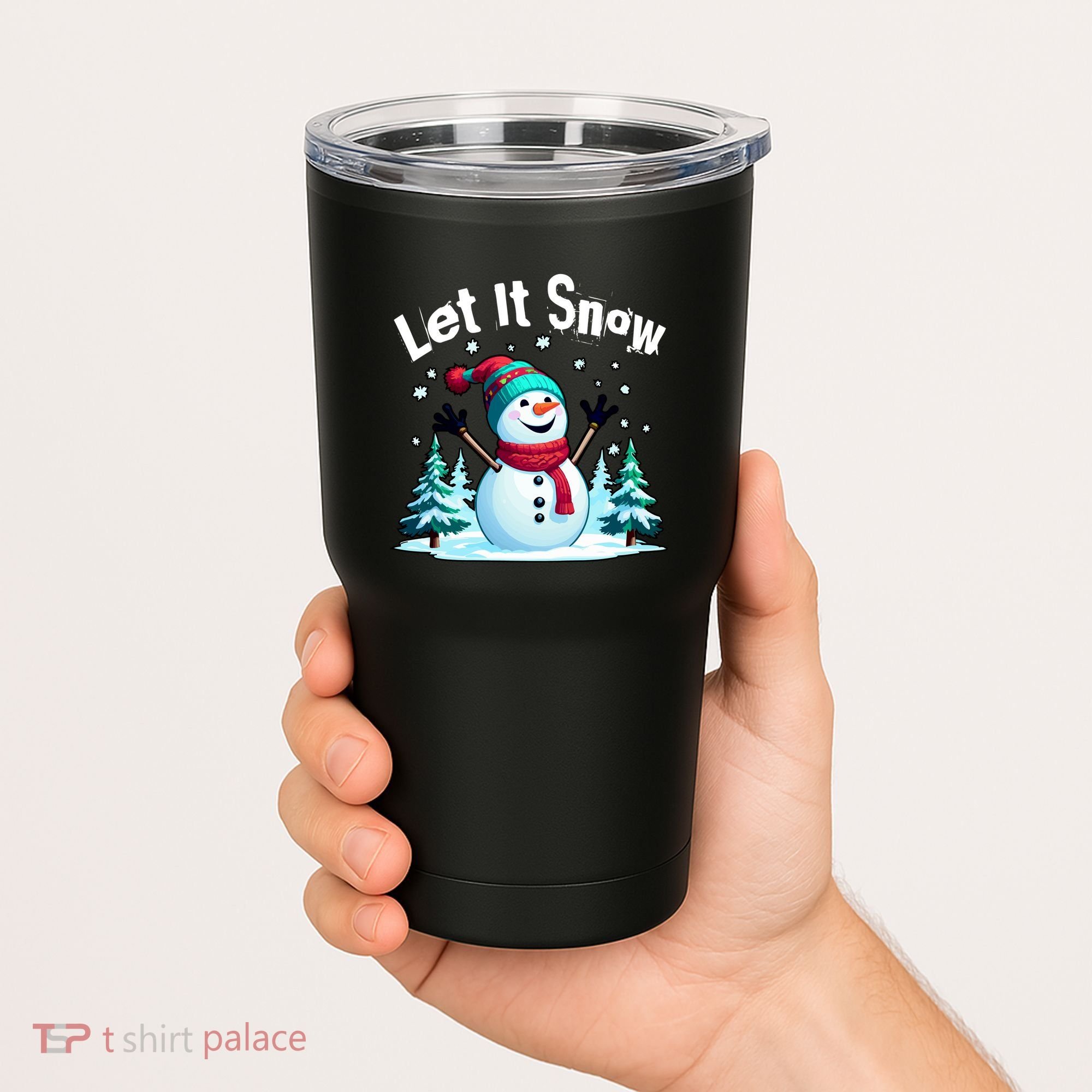 Let It Snow Snowman Tumbler