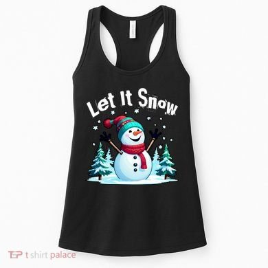 Let It Snow Snowman Women's Tank Top