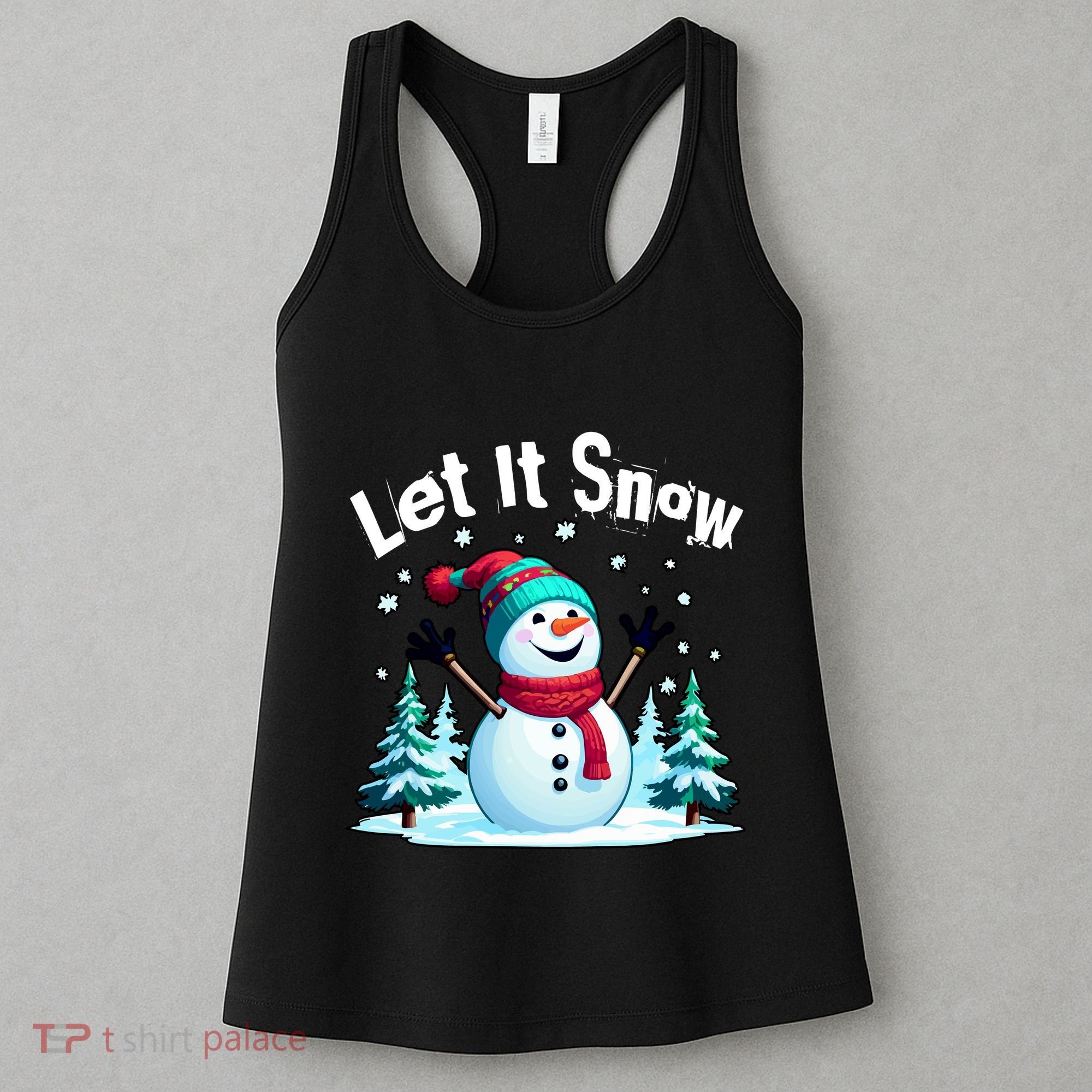Let It Snow Snowman Women's Tank Top
