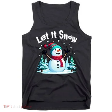 Let It Snow Snowman Tank Top