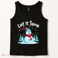 Let It Snow Snowman Tank Top thumb 2