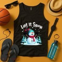 Let It Snow Snowman Tank Top thumb 4