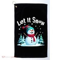 Let It Snow Snowman Golf Towel thumb 0