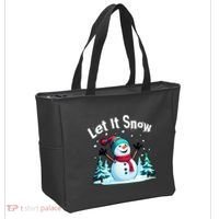 Let It Snow Snowman Tote Bag thumb 2
